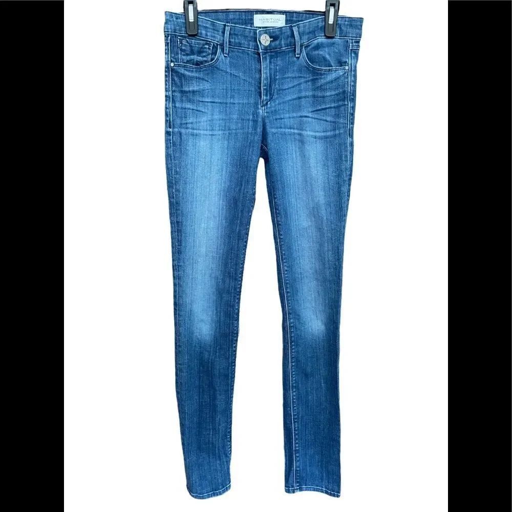 HABITUAL Dark Mezmerize skinny stretch jeans, size 27.